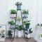 9 Tiers Classical Metal Flower Plant Stand Indoor Outdoor Garden Home Decoration